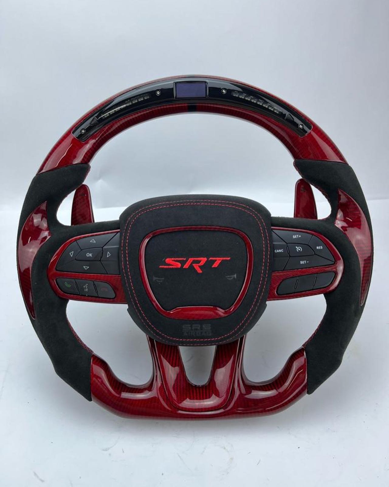 Dodge Challenger red carbon OEM steering wheel